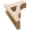 Ekena Millwork 6-in W x 14-in D x 18-in H Funston Block Rough Cedar Woodgrain TimberThane Outlooker, Primed Tan OUTUR060X14X18FST44RCPR - alternate 5